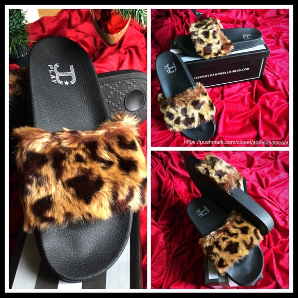 ❌SOLD❌JEFFREY CAMPBELL LEOPARD SLIDES - Picture 4 of 7